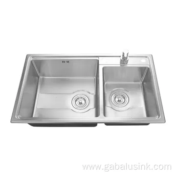 Multi-function Home Stainless Pressed Two Bowl Kitchen Sink